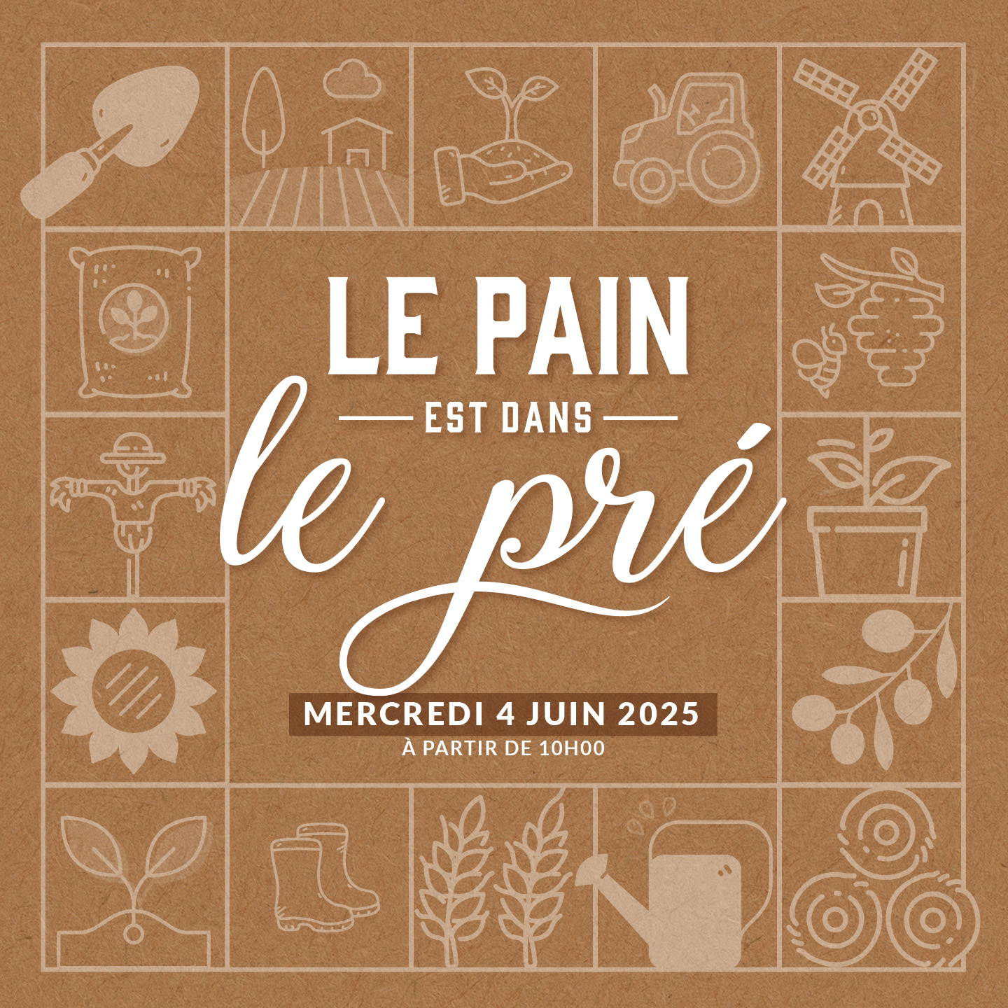 Invitation Le Pain est dans le Pré